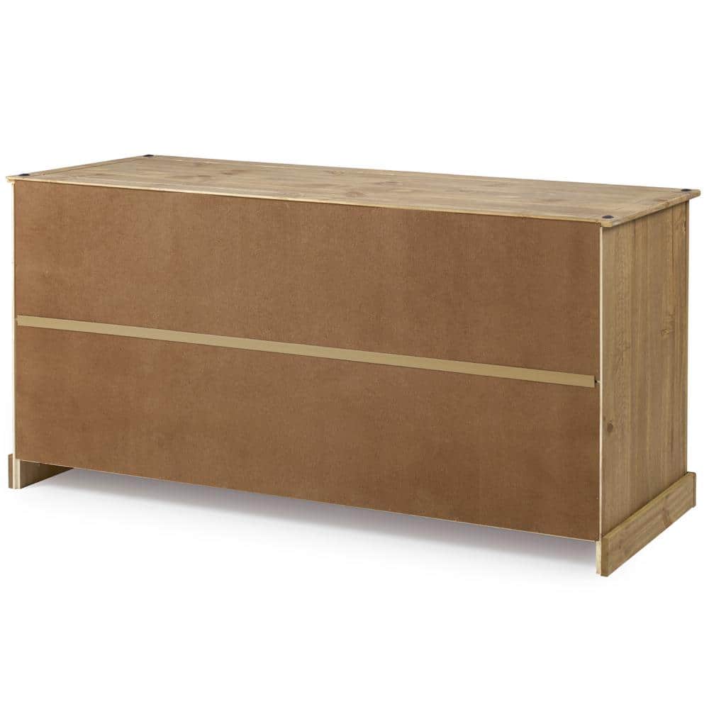 Corona Brown Solid Pine Cottage Buffet Sideboard