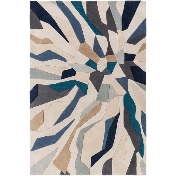 Artistic Weavers Nabari Bright Blue 5 ft. x 8 ft. Indoor Area Rug