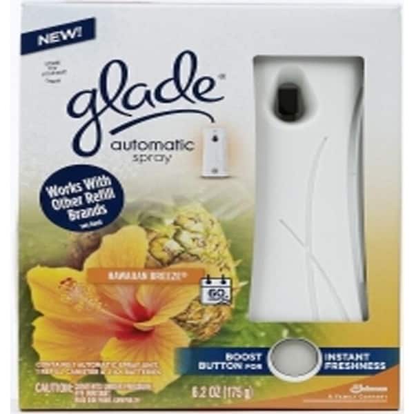 Glade 6.2 oz. Hawaiian Breeze Automatic Air Freshener Spray Starter Kit (4-Pack)