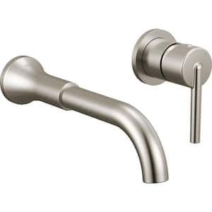 Trinsic 1-Handle Wall Mount Bathroom Faucet Trim Kit in Stainless (Valve Not Included)