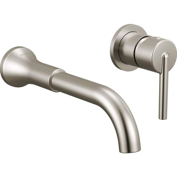 Delta Trinsic 1-Handle Wall Mount Bathroom Faucet Trim Kit in Stainless (Valve Not Included)