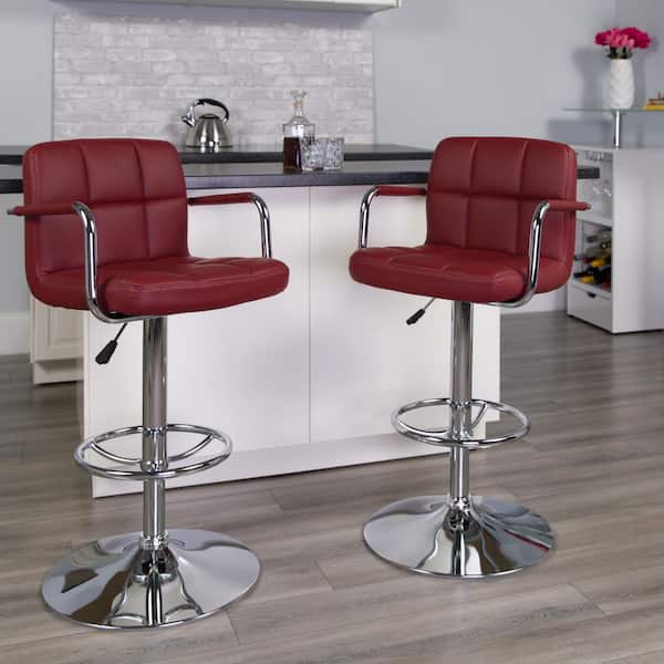 Carnegy Avenue Burgundy Bar Stool (Set of2) CGA-CH-18642