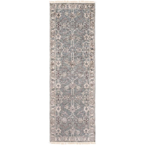 Sati Light Gray 3 ft. x 8 ft. Indoor Runner Rug