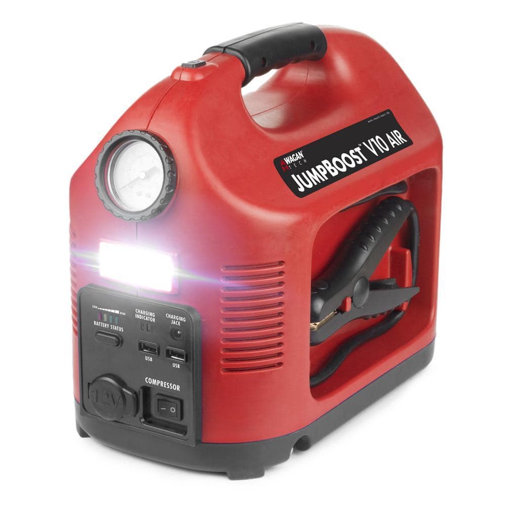 VoltSurge Car Battery Jump Starter with Air Compressor, 4000A (pour