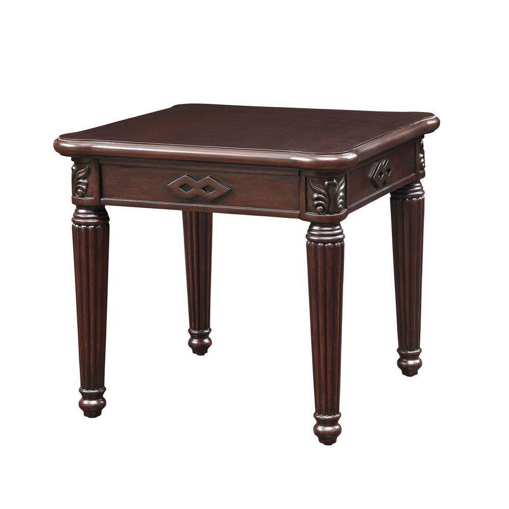 24 in. Brown Square MDF End Table with nightstand alternative