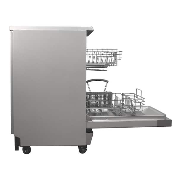 SPT 18 in. Stainless Steel Electronic Portable 120-Volt Dishwasher