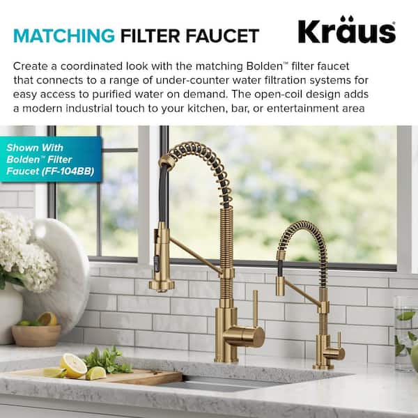 KRAUS Bolden Single Handle Commercial Style 18-Inch Pull Down