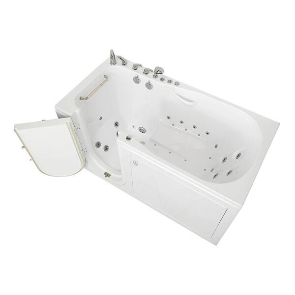 Ella ShaK 36 in. x 72 in. Walk-In MicroBubble, Whirlpool and Air Bath  Bathtub in White, Foot Massage, Heated Seat, Dual Drain TMOA3672Rh - The  Home Depot