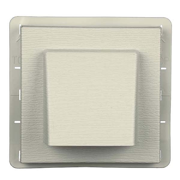 Builders Edge 8 in. x 7.875 in. Water Management 4 in. Hooded Vent in #082 Linen