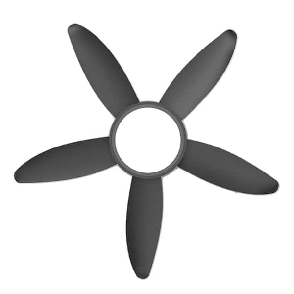 42 in. Black Blade ABS Downrod Mount Standard Ceiling Fan with 11.81 Dia. LED Light