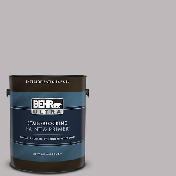 BEHR ULTRA 1 gal. #PPU16-10 French Lilac Satin Enamel Exterior Paint & Primer