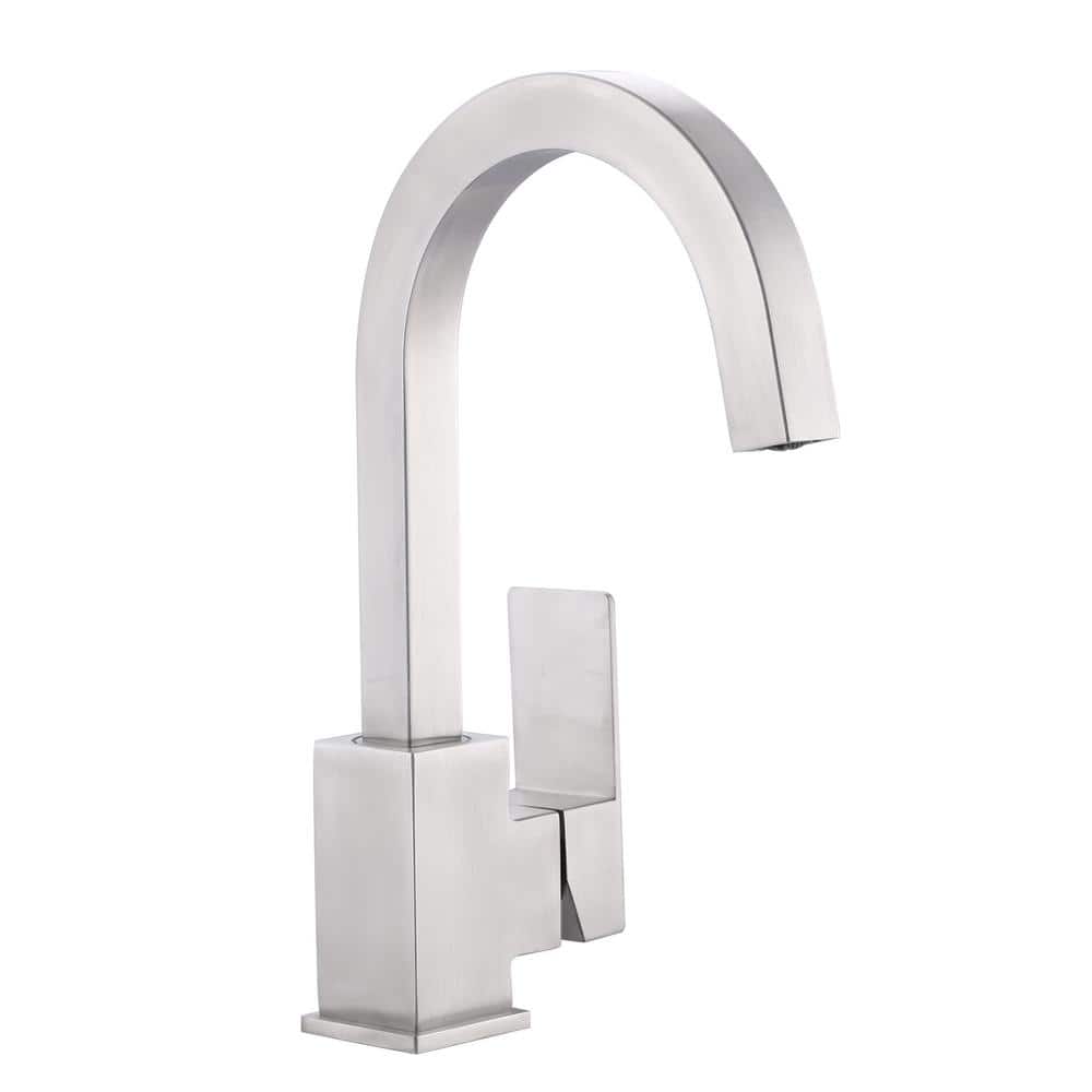 Single Handle Single Hole Stainless Steel Bar Faucet with cUPC Supply Lines in Brushed Nickel price history on PriceWatchPro
