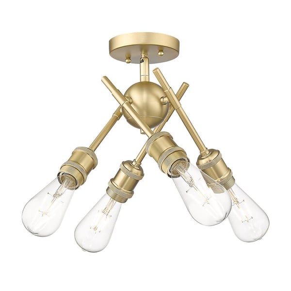 Golden Lighting Axel 6.5 in. 4-Light Brushed Champagne Bronze