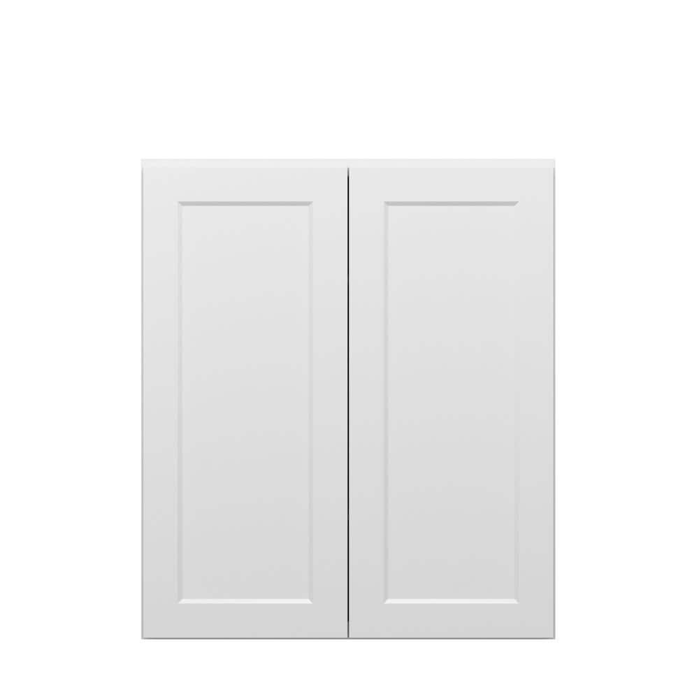Norfolk Shaker 36 in. W x 42 in. H x 12 in. D in Painted White Plywood Asse