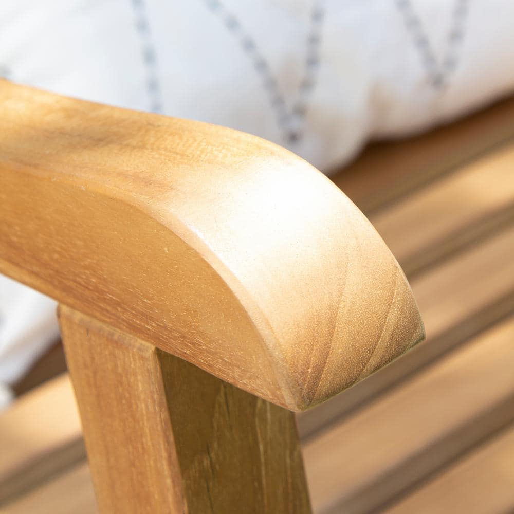 Isla Natural Teak Wood Chippendale Porch Swing