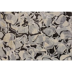 Vera Gray Abstract 2 ft. x 4 ft. Area Rug