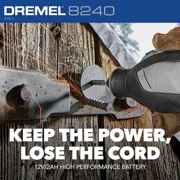 Dremel 1.6 Amp 6 in. Variable Speed Corded Rotary Tool with 2 Guides, Grip  Attachment, 36 Accessories and Case 4000-4/36 - The Home Depot