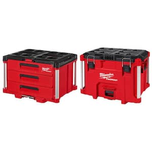 PACKOUT 22 in. 3-Drawer and XL Tool Box