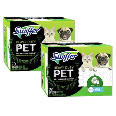 20ct Swiffer Heavy Duty Pet & More 3D Dry Sweeping Pads/cloths Thick W GAIN