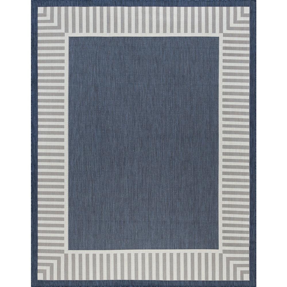 Tayse Eco Area Rug ECO1105 Transitional Navy Faded Shaded 7  10  x 10  2  Rectangle