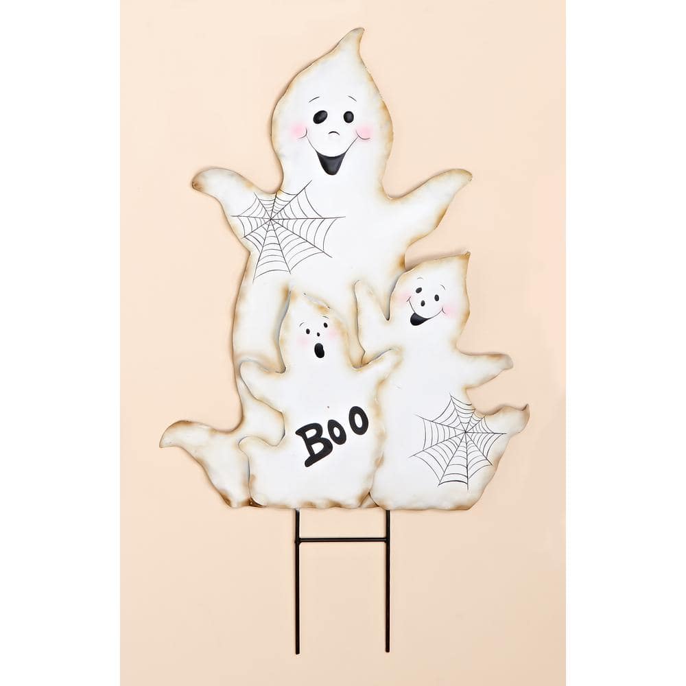 30 in. Metal Halloween Figure Stake Ghost