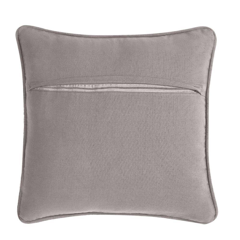 Jada 20'' Gray and Natural Woven Cotton and Jute Pillow