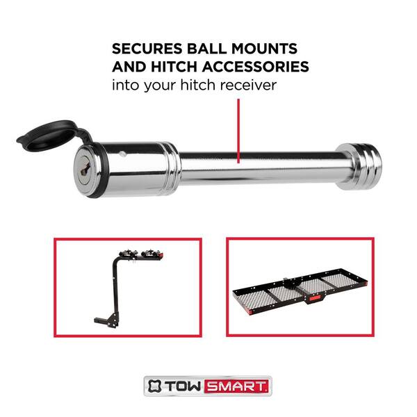 TowSmart Class 5 5/8 in. Barrel Style Receiver Lock 4 in. Span fits 2 in.,  2-1/2 in. and 3 in. Receivers 7279