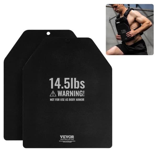 Weight Vest Plates 14.5 lbs. Pairs Premium Steel Weighted plates Contoured Ergonomic Fit