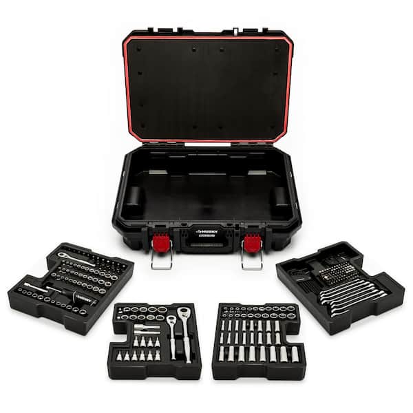 Husky 1/4 in., 3/8 in., and 1/2 in. Drive Mechanics Tool Set with Build-Out Tool Case (270-Piece)