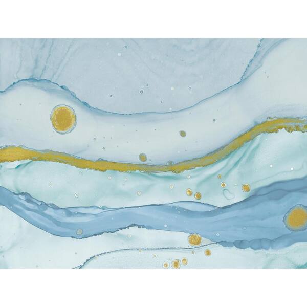 RoomMates 12 ft. x 9 ft. Splendor Sea Foam Peel and Stick Wallpaper Mural