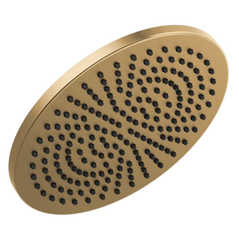 Gold 1-Spray Patterns 2.5 GPM 11.75 in. Wall Mount Fixed Shower Head in Champagne Bronze price history on PriceWatchPro