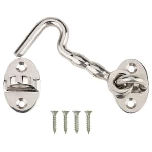 Everbilt 1-1/2 in. Zinc-Plated Hook and Eye (3-Pack) 15348 - The