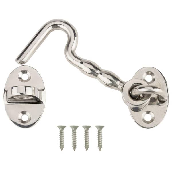 Everbilt 3 in. Stainless Steel Hook and Eye