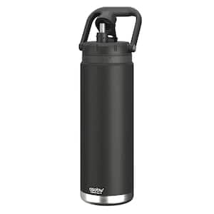 Canyon 50 oz. Black Stainless Steel Insulated Water Bottle with Full Hand Comfort Handle