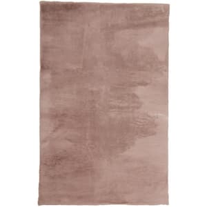 Pink Solid Color 2 ft. x 3 ft. Area Rug