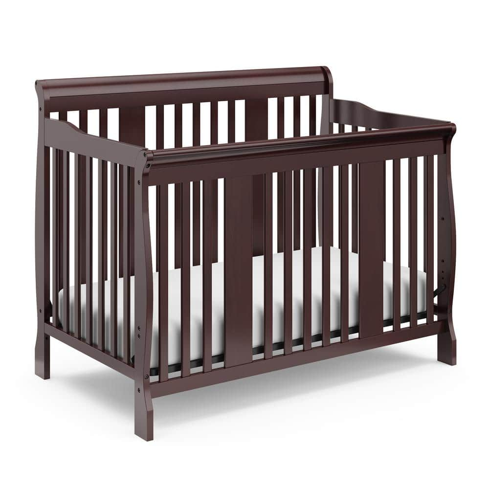 Storkcraft Tuscany Espresso 4 in-1-Convertible Crib 04588-499 - The Home  Depot