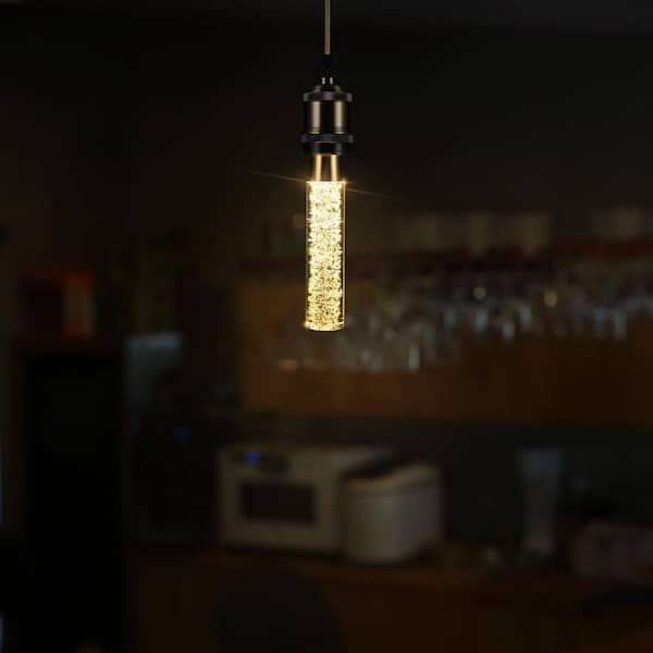 CARRO 5-Watt Equivalent Icicle Cylinder Shaped E26/27 Crystal LED