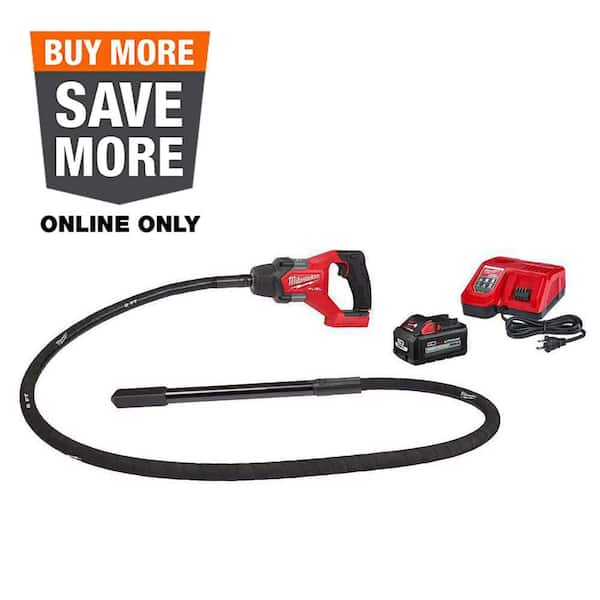 M18 FUEL 18V Lithium-Ion Brushless Cordless 8 ft. Concrete Pencil Vibrator Kit with 6.0 Ah Battery