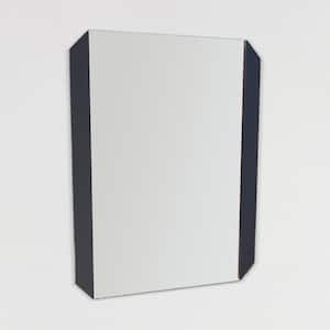 Gerry 22 in. W x 27 in. H Rectangular Frameless Black Polished Edge Wall Bathroom Vanity Mirror