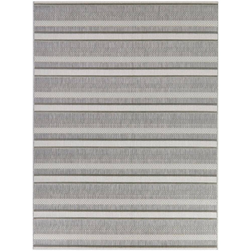 Gray 6 x 9 Striped Indoor/Outdoor Area Rug price history on PriceWatchPro