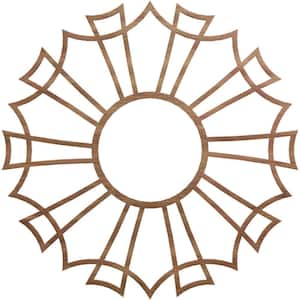34 in. x 12 in. x 0.375 in. Wood Medallion Moulding