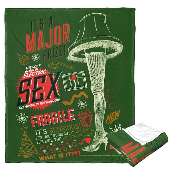 THE NORTHWEST GROUP A Christmas Story The Major Prize Silk Touch Multi-Colored Throw Blanket