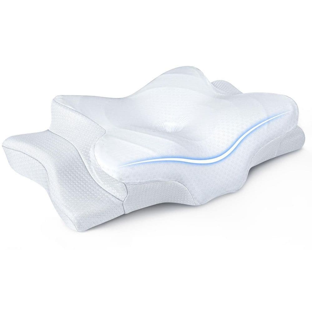 Numhew Ultra Pain Relief Cooling Pillow for Neck Support, Adjustable Cervical Pillow, Ergonomic Contour Memory Foam Pillows