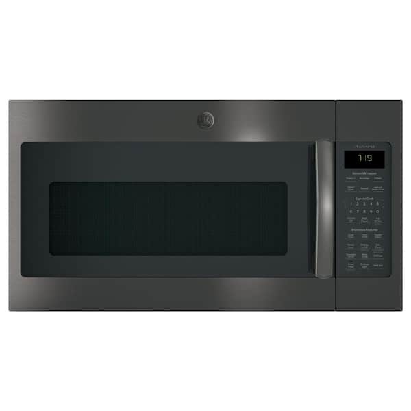 GE Adora 1.9 cu. ft. Over the Range Microwave in Black Stainless Steel with Sensor Cooking, Fingerprint Resistant
