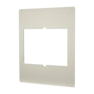Com-Pak Twin Metal Adapter Plate in Almond