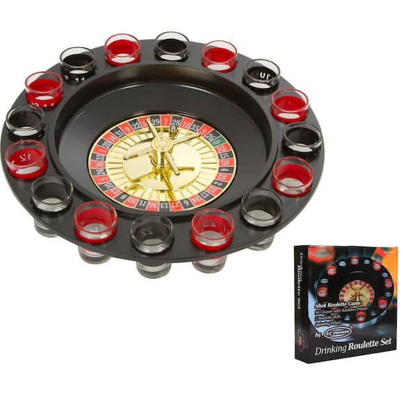 EZ Drinker 16-Piece Set Shot Spinning Roulette Adult Game