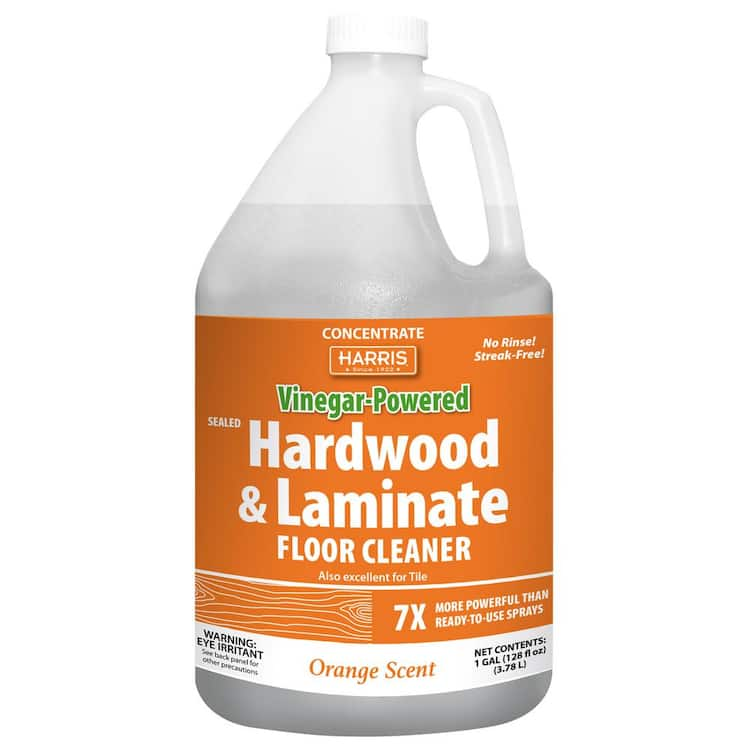 Harris 128 oz. Vinegar-Powered Sealed Hardwood and Laminate Floor Cleaner with Orange Scent