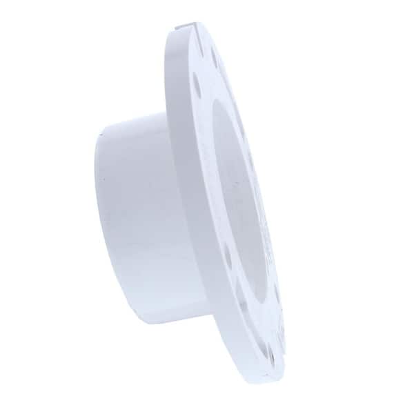 JONES STEPHENS 3 in. Spigot x 4 in. Hub PVC Closet (Toilet) Flange