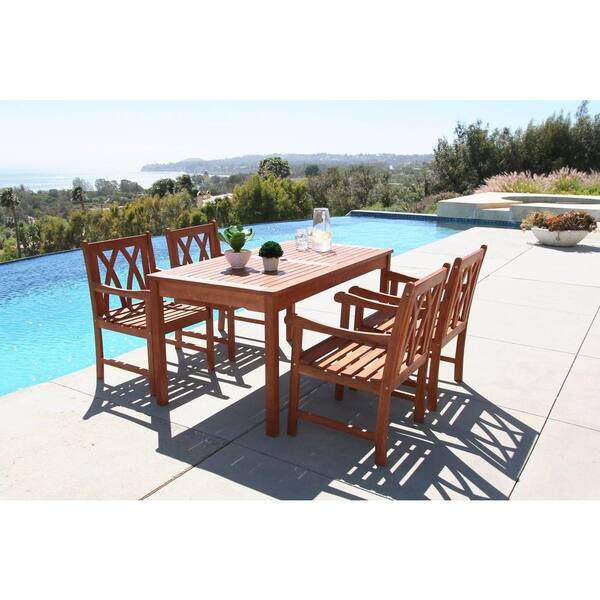 vifah malibu 5 piece dining set