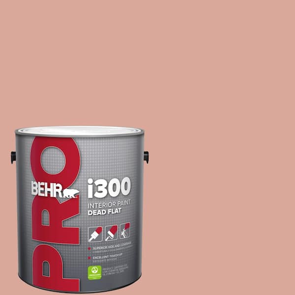 BEHR PRO 1 gal. #PMD-70 Cottage Rose Dead Flat Interior Paint